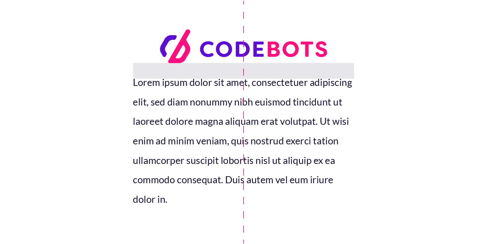 Codebots align centre logo