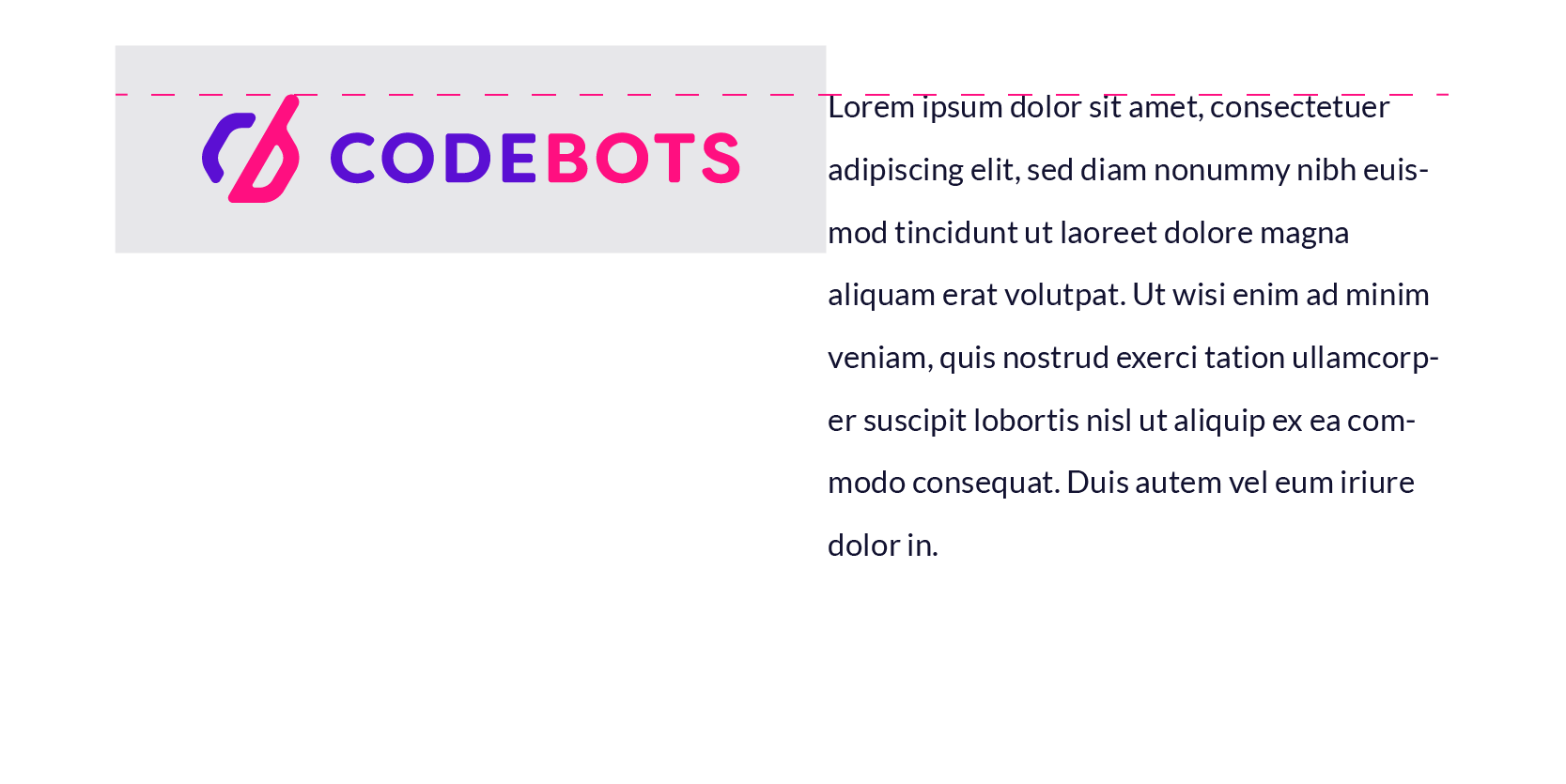 Codebots align top logo